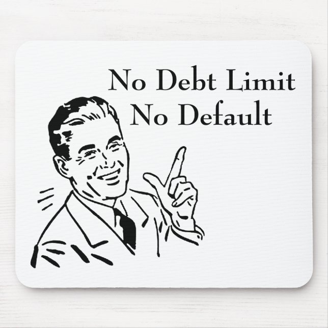 Alfombrilla De Ratón Sin límite de deuda, sin impago (Frente)