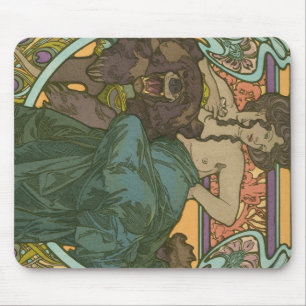 Alfombrilla De Ratón Sin título de Alphonse Mucha (1902)