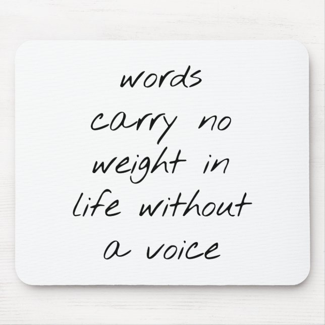 Alfombrilla De Ratón Sin un teclado de ratón de voz (Frente)