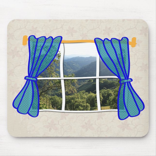 Alfombrilla De Ratón Sin ventana falsa ventana Lugar de trabajo diverti (Frente)