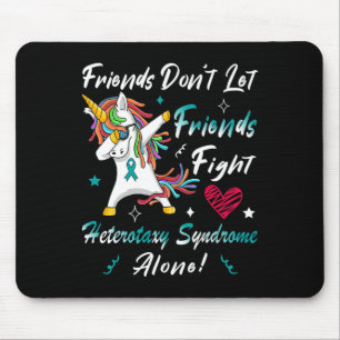 Alfombrilla De Ratón Síndrome de Heterotaxia Conciencia Unicornio Apoyo
