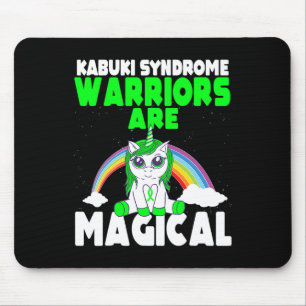 Alfombrilla De Ratón Síndrome de Kabuki Conciencia Cinta Verde Mágica