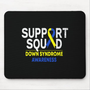 Alfombrilla De Ratón Síndrome de Squad Down T21 Sensibilización Yel Azu