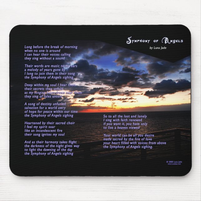 Alfombrilla De Ratón Sinfonía de los ángeles Mousepad (Frente)
