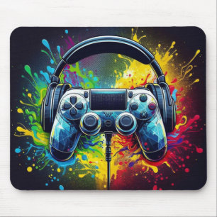 Alfombrilla De Ratón Sinfonía de Píxeles y Sonido: Arte de Videojuegos 