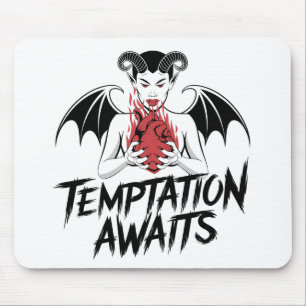 Alfombrilla De Ratón Siniestro Diseño Gótico Demonio - Se espera tentac