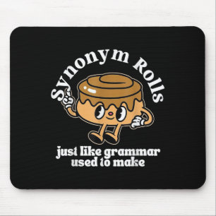 Alfombrilla De Ratón Sinónimo Rolls Grammar Pun Estilo de época