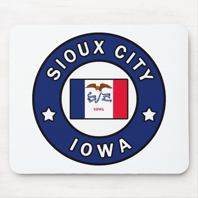 Alfombrilla De Ratón Sioux City Iowa (Frente)