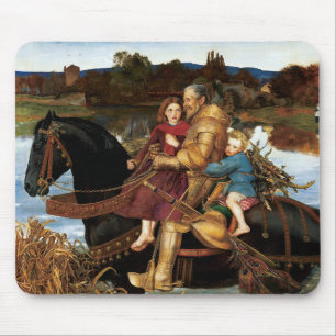Alfombrilla De Ratón Sir Isumbras en el Ford c. 1857 por John Millais