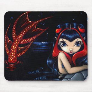 Alfombrilla De Ratón "Sirena atada rojo" Mousepad