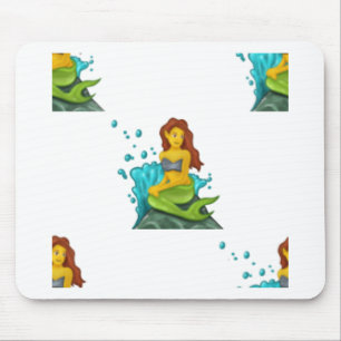Alfombrilla De Ratón sirena de emoji
