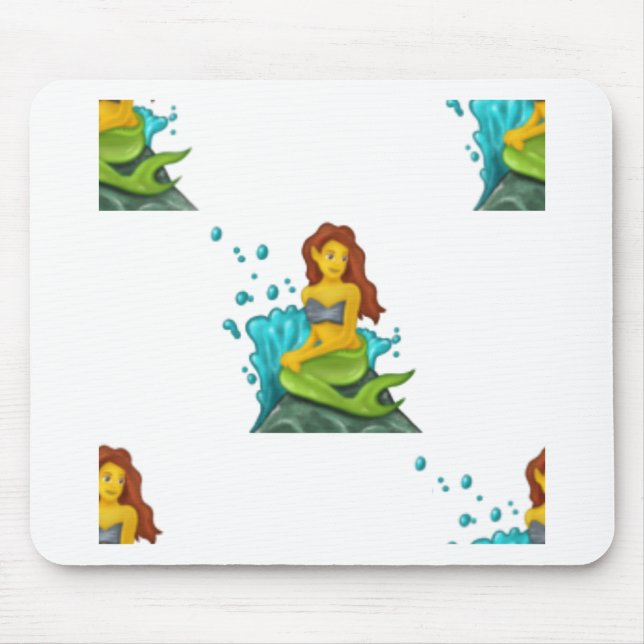 Alfombrilla De Ratón sirena de emoji (Frente)