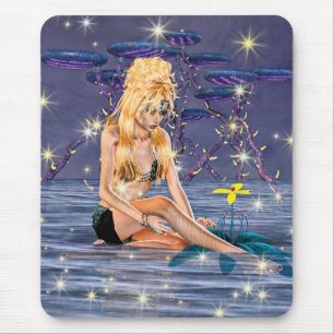 Alfombrilla De Ratón Sirena Dorada