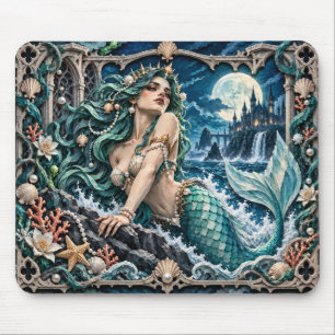 Alfombrilla De Ratón Sirena, Monstruo de Corte de Papel