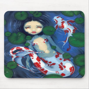 Alfombrilla De Ratón "Sirena" Mousepad de la charca de Koi
