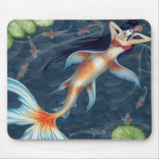 Alfombrilla De Ratón Sirena Mousepad del geisha de Koi
