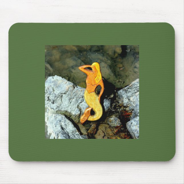 Alfombrilla De Ratón sirena rubia (Frente)