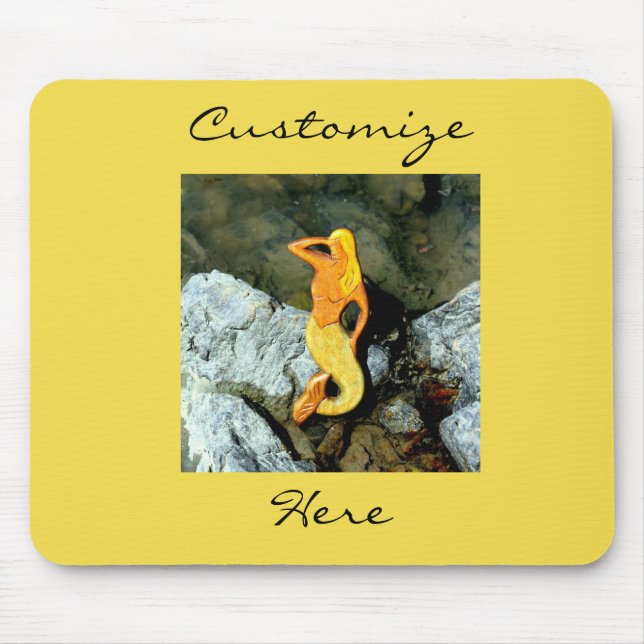 Alfombrilla De Ratón sirena rubia miradora Thunder_Cove (Frente)