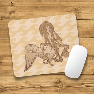 Alfombrilla De Ratón Sirena sentada