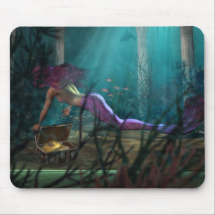 Alfombrilla De Ratón Sirena y tesoro - MOUSEPAD