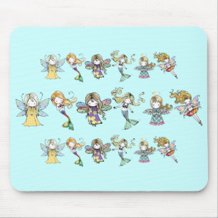 Alfombrilla De Ratón Sirenas de Little Fairies y Angels Mousepad