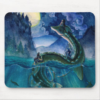 Alfombrilla De Ratón Sirenas y serpiente Mousepad del río
