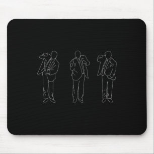 Alfombrilla De Ratón Sirimarco Uni-adultos Trump Dance gracioso negro