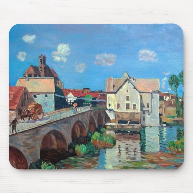 Alfombrilla De Ratón Sisley—El puente de Moret (Frente)