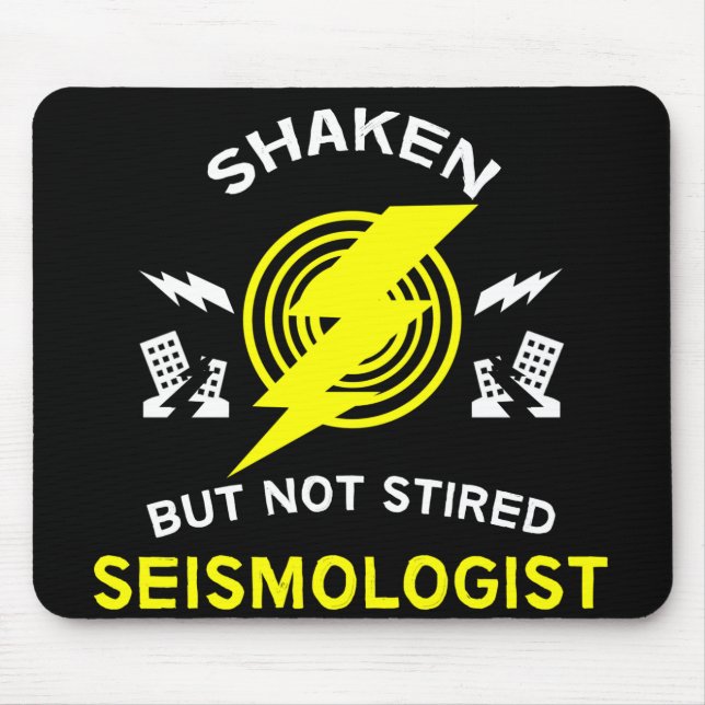 Alfombrilla De Ratón Sismólogo | Sismología | Científico | Geology Mu (Frente)