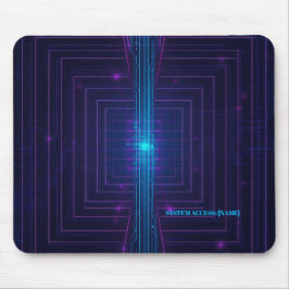 Alfombrilla De Ratón Sistema de Acceso Personalizado Cyberpunk Neon