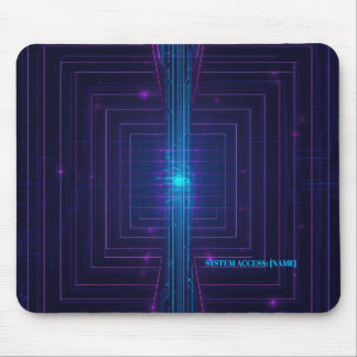 Alfombrilla De Ratón Sistema de Acceso Personalizado Cyberpunk Neon