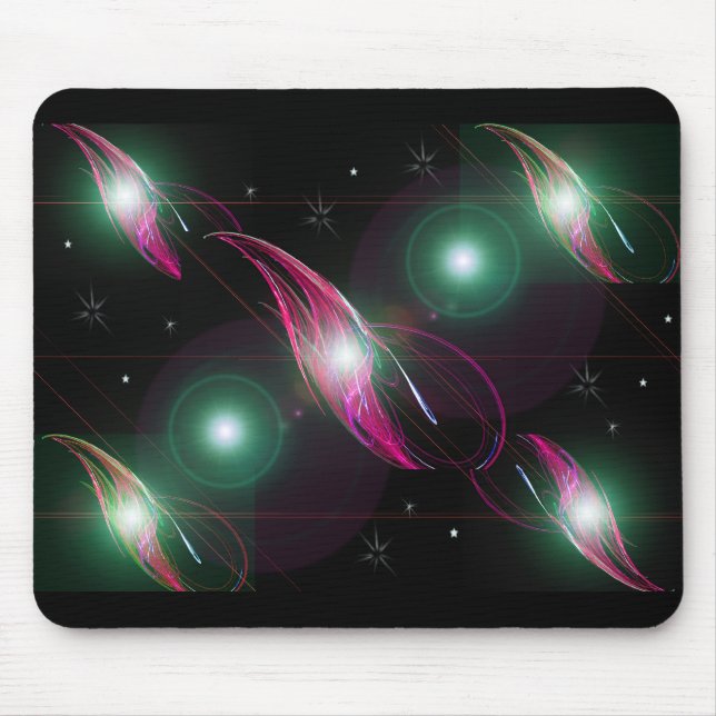 Alfombrilla De Ratón Sistema Solar de la fantasía encendida (Frente)