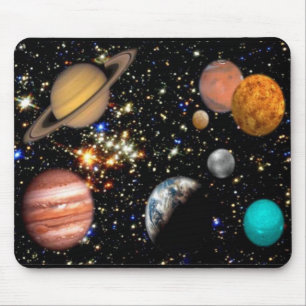 Alfombrilla De Ratón Sistema solar Planetas Mousepad