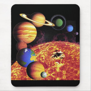 Alfombrilla De Ratón Sistema solar Planetas Mousepad