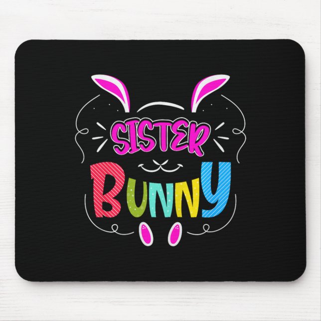 Alfombrilla De Ratón Sister Bunny Premium Tri-blend  (Frente)