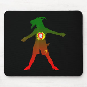 Alfombrilla De Ratón Siuuu Cabra Real Bandera de Portugal Fútbol Hombre