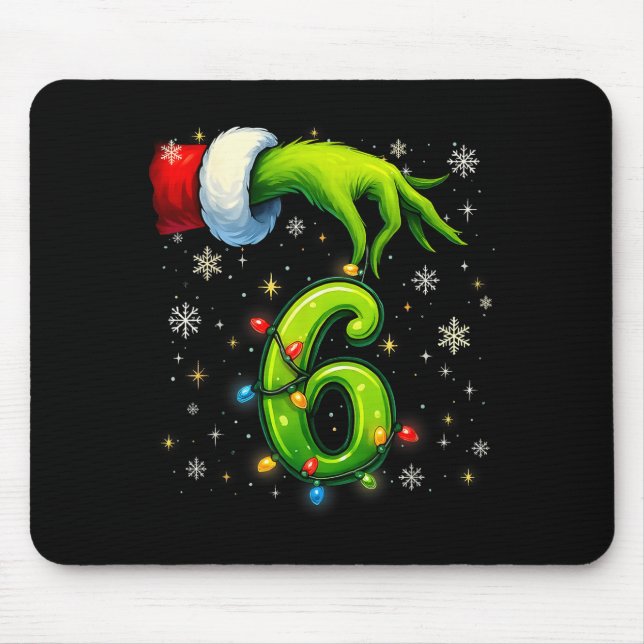Alfombrilla De Ratón Six Seven Funny Christmas Meme Couple Matching  (Frente)