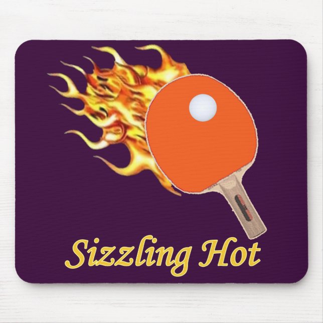 Alfombrilla De Ratón Sizzling Hot Flaming Ping (Frente)