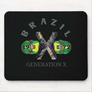 Alfombrilla De Ratón Skateboard brasileño de la Generación X de 1972