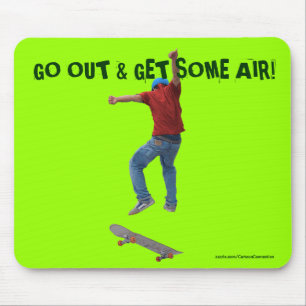 Alfombrilla De Ratón Skateboarder consigue algo de Air Action Street Ku