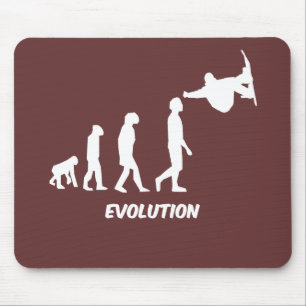 Alfombrilla De Ratón skateboarding de la evolución