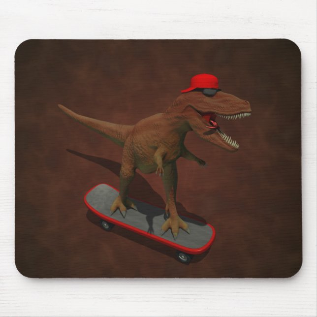 Alfombrilla De Ratón Skateboarding de T Rex (Frente)