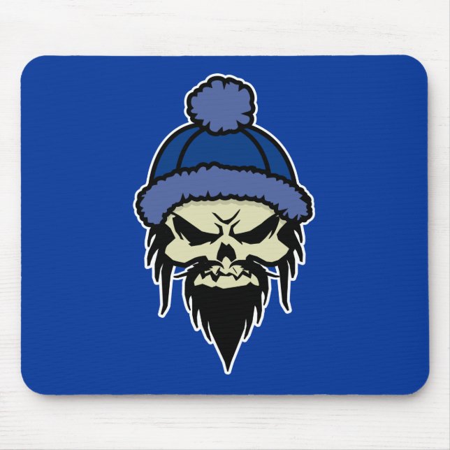 Alfombrilla De Ratón Skater Skull (Blue) Mousepad (Frente)