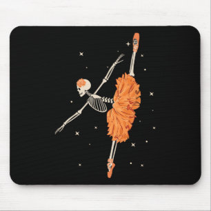 Alfombrilla De Ratón Skeleton bailando Ballet Ballet Dance Halloween