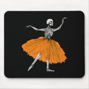 Alfombrilla De Ratón Skeleton Ballerina Dance Tutu Spookone Ballet Bail