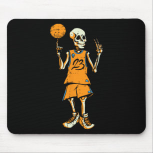 Alfombrilla De Ratón Skeleton Bysketbyll Disstume de Halloween Cráneo d