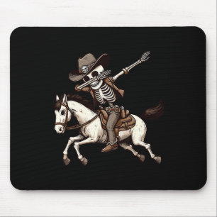 Alfombrilla De Ratón Skeleton Cowboy Halloween Disstume niños Hombres D