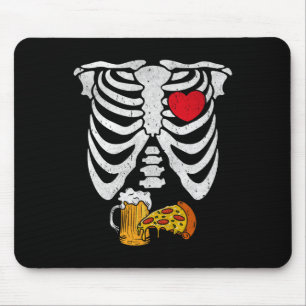 Alfombrilla De Ratón Skeleton Dad Halloween Embarazo Disfraces de parej