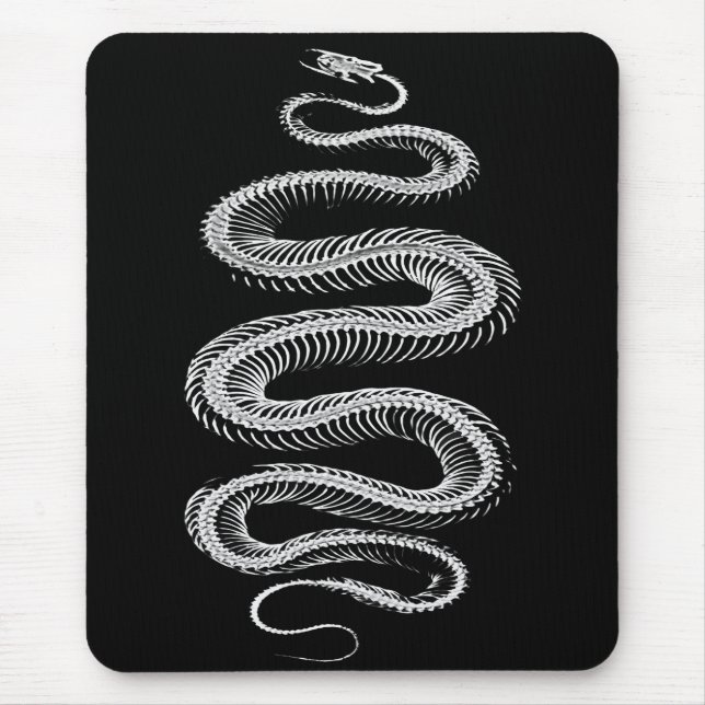 Alfombrilla De Ratón Skeleton de serpiente deslizante (Frente)