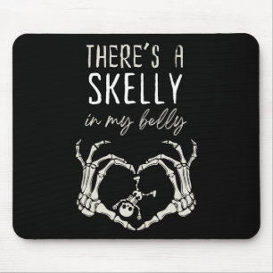 Alfombrilla De Ratón Skeleton divertido hay Skelly en mi Belly embaraza